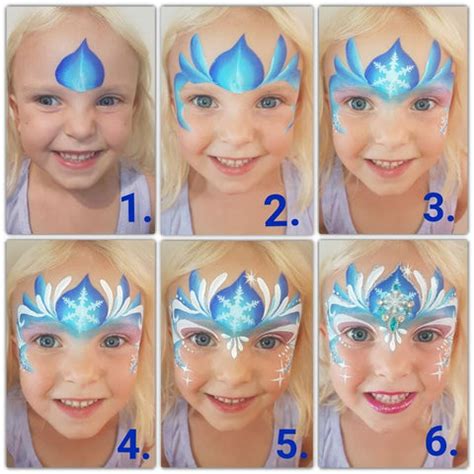 frozen face painting easy